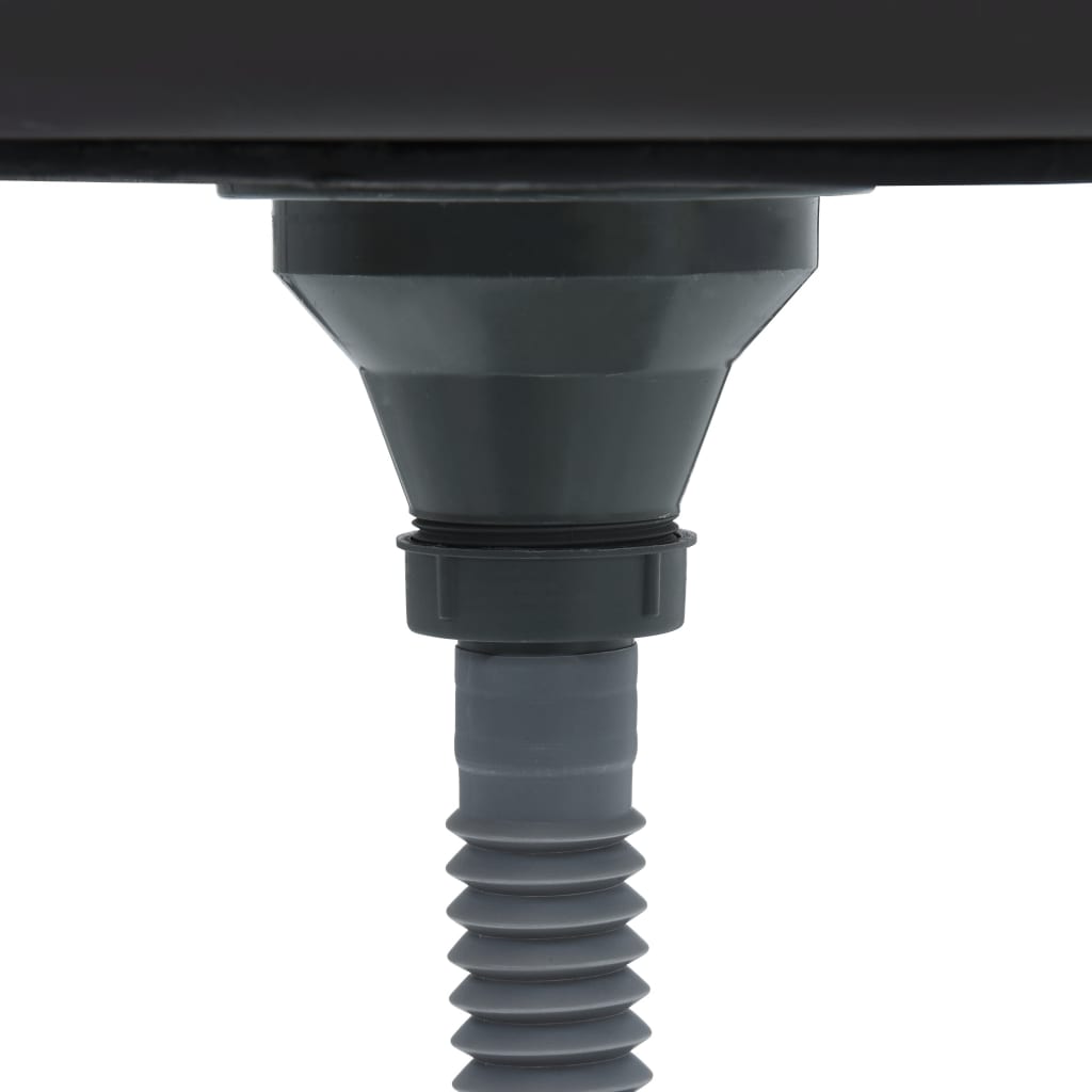 vidaXL Kitchen Sink with Drainer Set Silver 800x500x155 mm Stainless Steel