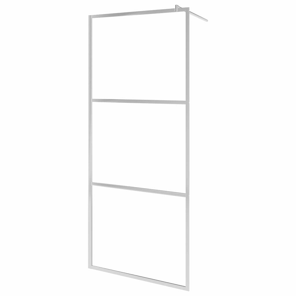 vidaXL Walk-in Shower Wall with Clear ESG Glass 90x195 cm