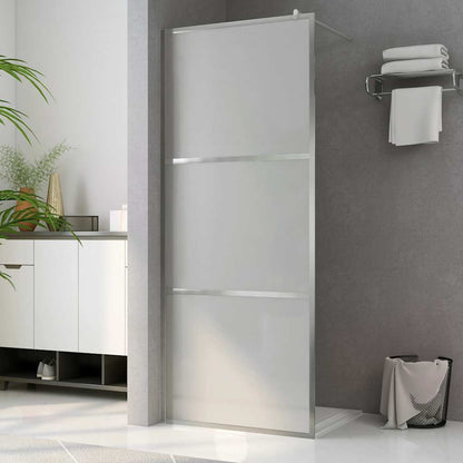 vidaXL Shower screens Silver 90 x 195 cm Glass and Aluminium