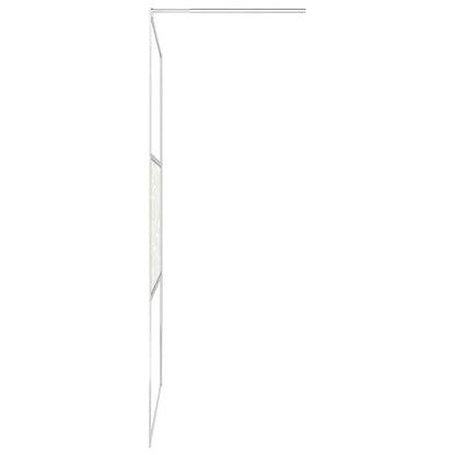 vidaXL Shower screens Silver 90 x 195 cm Glass and Aluminium