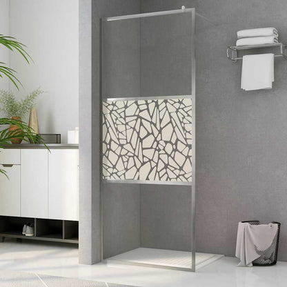 vidaXL Shower screens Silver 90 x 195 cm Glass and Aluminium