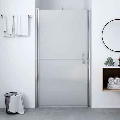 vidaXL Shower Door Frost Tempered Glass 91x195 cm
