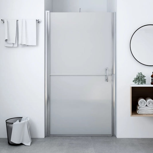 146659 vidaXL Shower Door Frost Tempered Glass 91x195 cm