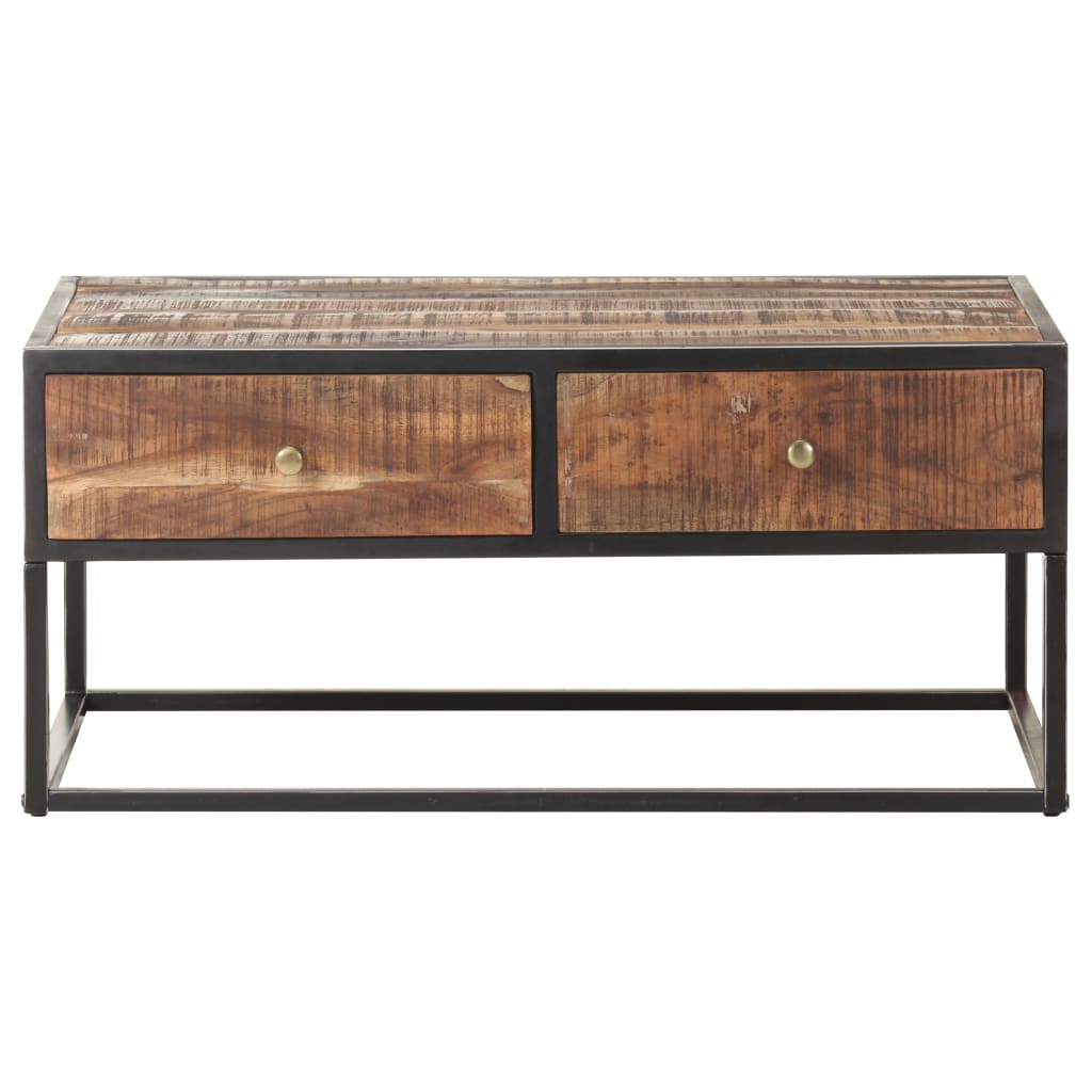 vidaXL Coffee Table 90x50x40 cm Rough Acacia Wood