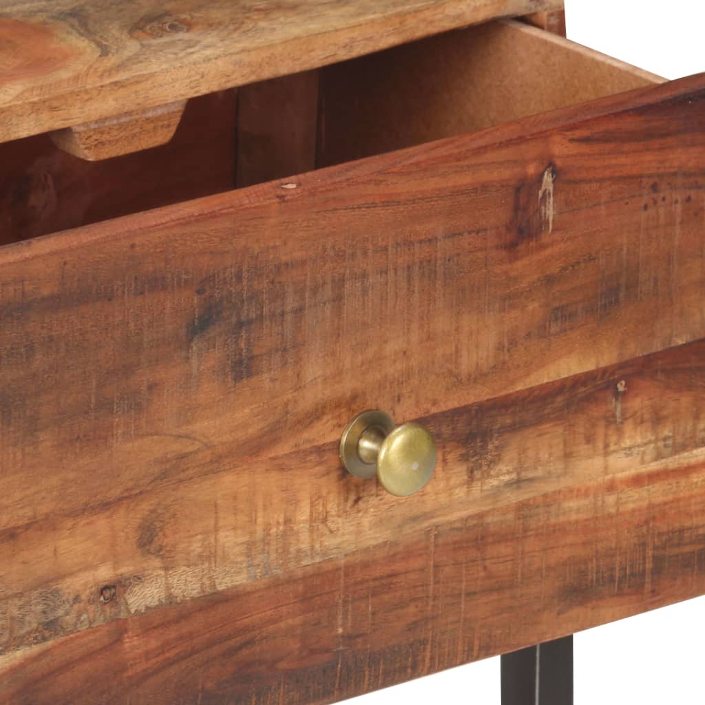 vidaXL Bedside Table 40x30x50 cm Rough Acacia Wood