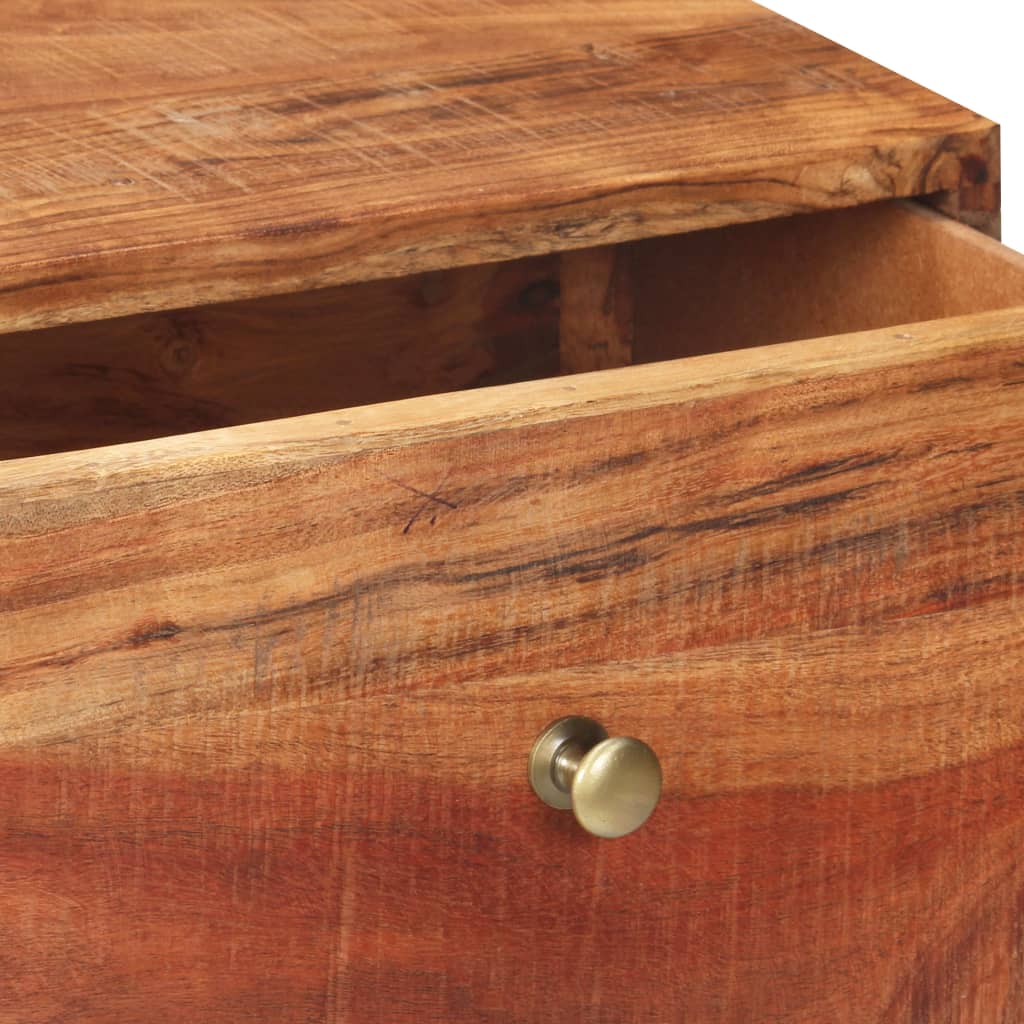 vidaXL Console Table 90x35x75 cm Rough Acacia Wood