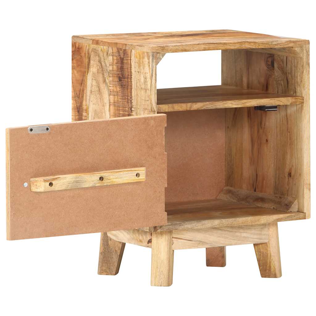 vidaXL Bedside Table 40x30x50 cm Rough Mango Wood