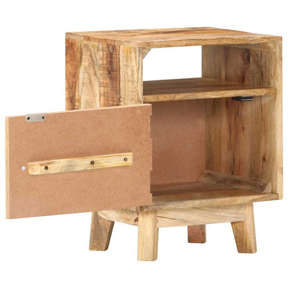 vidaXL Bedside Table 40x30x50 cm Rough Mango Wood