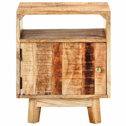 vidaXL Bedside Table 40x30x50 cm Rough Mango Wood