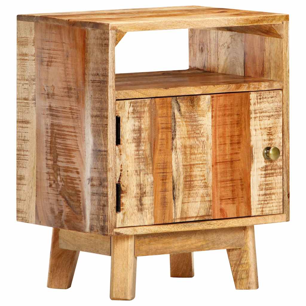 vidaXL Bedside Table 40x30x50 cm Rough Mango Wood