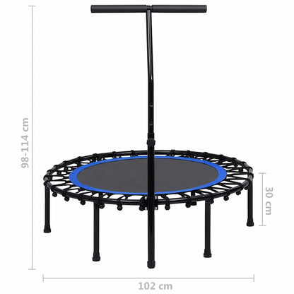 vidaXL Fitness Trampoline with Handle 102 cm