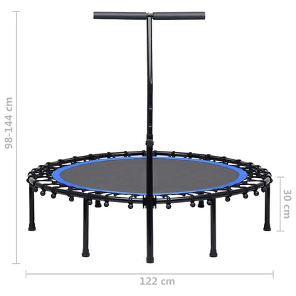 vidaXL Fitness Trampoline with Handle 122 cm