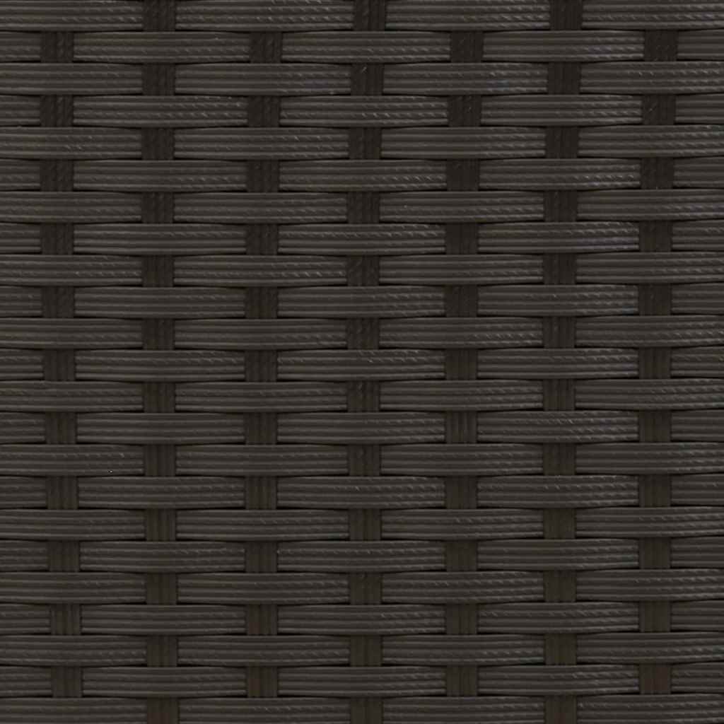 vidaXL Dining Chair | Set of 6 | Black | PE Rattan | One Size | Stackable