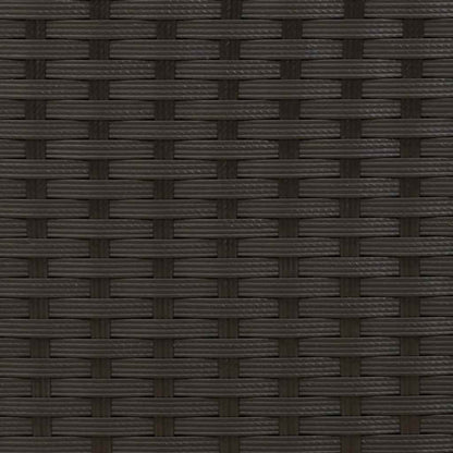 vidaXL Dining Chair | Set of 6 | Black | PE Rattan | One Size | Stackable