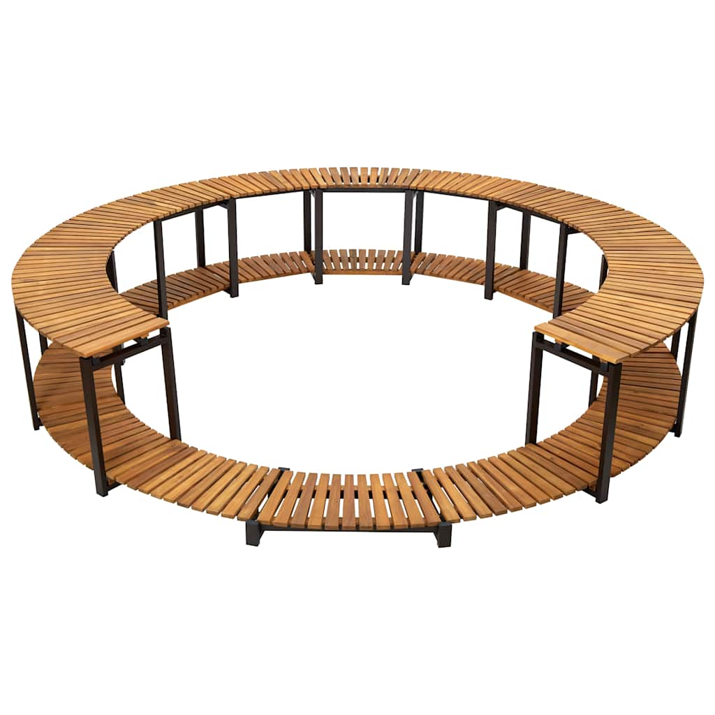 vidaXL Spa Surround 273x53 cm Solid Acacia Wood