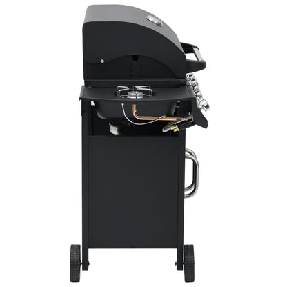 vidaXL Gas Barbecue Grill 4+1 Cooking Zone Black Steel