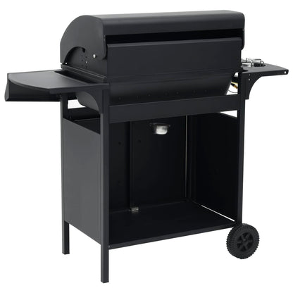 vidaXL Gas Barbecue Grill 4+1 Cooking Zone Black Steel