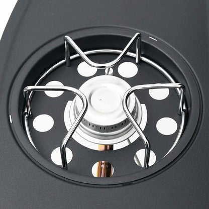 vidaXL Gas Barbecue Grill 4+1 Cooking Zone Black Steel
