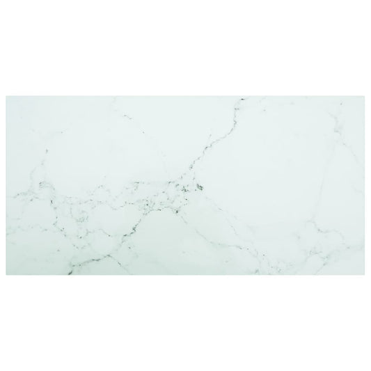 vidaXL Table Top | White | Tempered Glass | Medium | Durable | Coffee Table Top