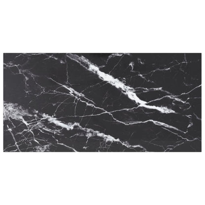 vidaXL Table Top | Black | Tempered glass | 100x50 cm | Durable | Table Top