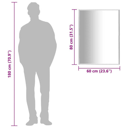 vidaXL Mirror Silver 80x60 cm