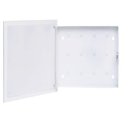 vidaXL Key Box with Magnetic Board White 35x35x4 cm