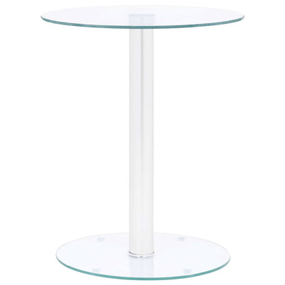 322780 vidaXL Coffee Table Transparent 40 cm Tempered Glass