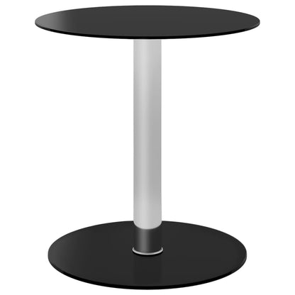 vidaXL Coffee Table | Black | Toughened glass, Aluminium | Small | Durable