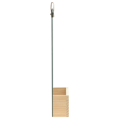 vidaXL Wall Mirror Solid Pinewood 23x39.5 cm