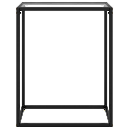 vidaXL Console Table Transparent 60x35x75 cm Tempered Glass