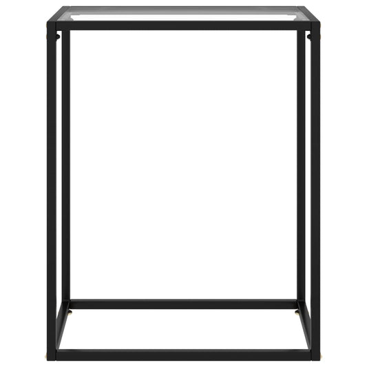 vidaXL Console Table Transparent 60x35x75 cm Tempered Glass