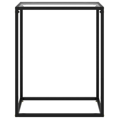 322803 vidaXL Console Table Transparent 60x35x75 cm Tempered Glass
