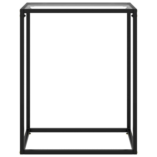 322803 vidaXL Console Table Transparent 60x35x75 cm Tempered Glass
