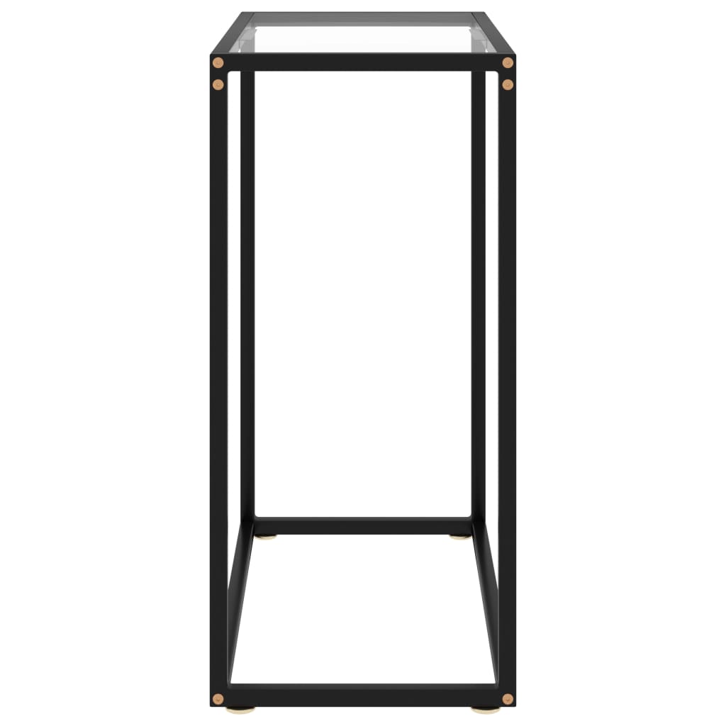 vidaXL Console Table Transparent 60x35x75 cm Tempered Glass