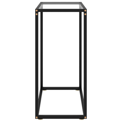 vidaXL Console Table Transparent 60x35x75 cm Tempered Glass