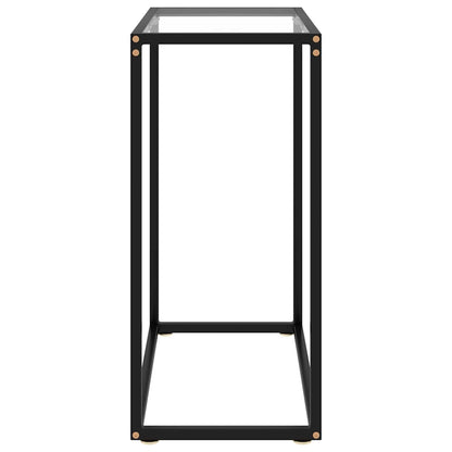 322803 vidaXL Console Table Transparent 60x35x75 cm Tempered Glass