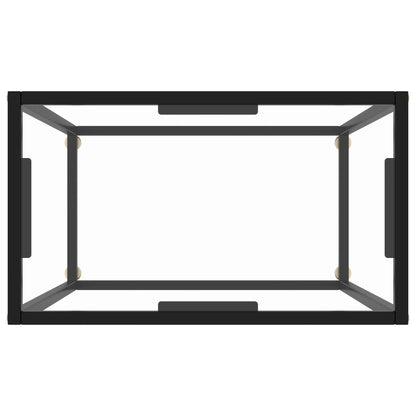vidaXL Console Table Transparent 60x35x75 cm Tempered Glass