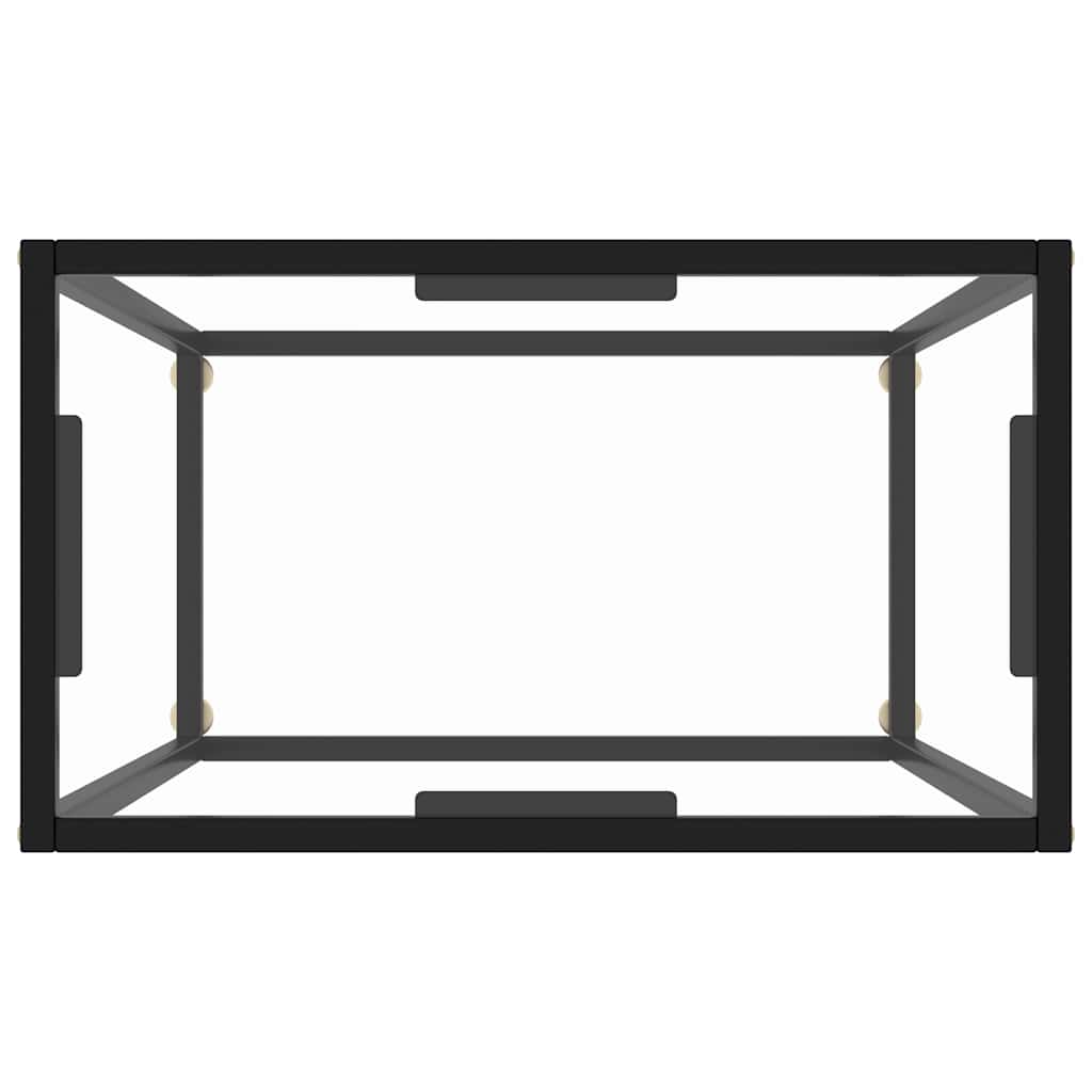 322803 vidaXL Console Table Transparent 60x35x75 cm Tempered Glass