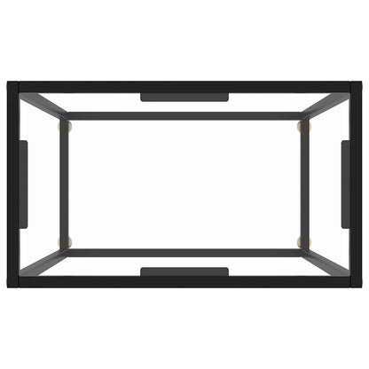 322803 vidaXL Console Table Transparent 60x35x75 cm Tempered Glass