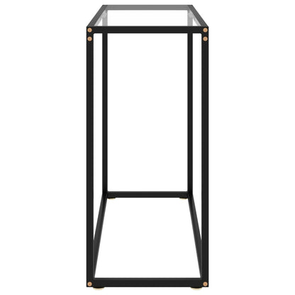 vidaXL Console Table Transparent 80x35x75 cm Tempered Glass