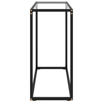 322807 vidaXL Console Table Transparent 80x35x75 cm Tempered Glass