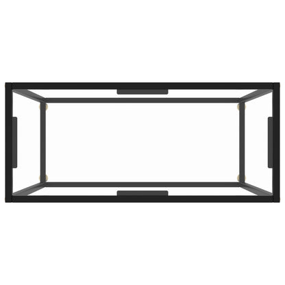 vidaXL Console Table Transparent 80x35x75 cm Tempered Glass