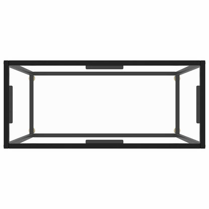 322807 vidaXL Console Table Transparent 80x35x75 cm Tempered Glass
