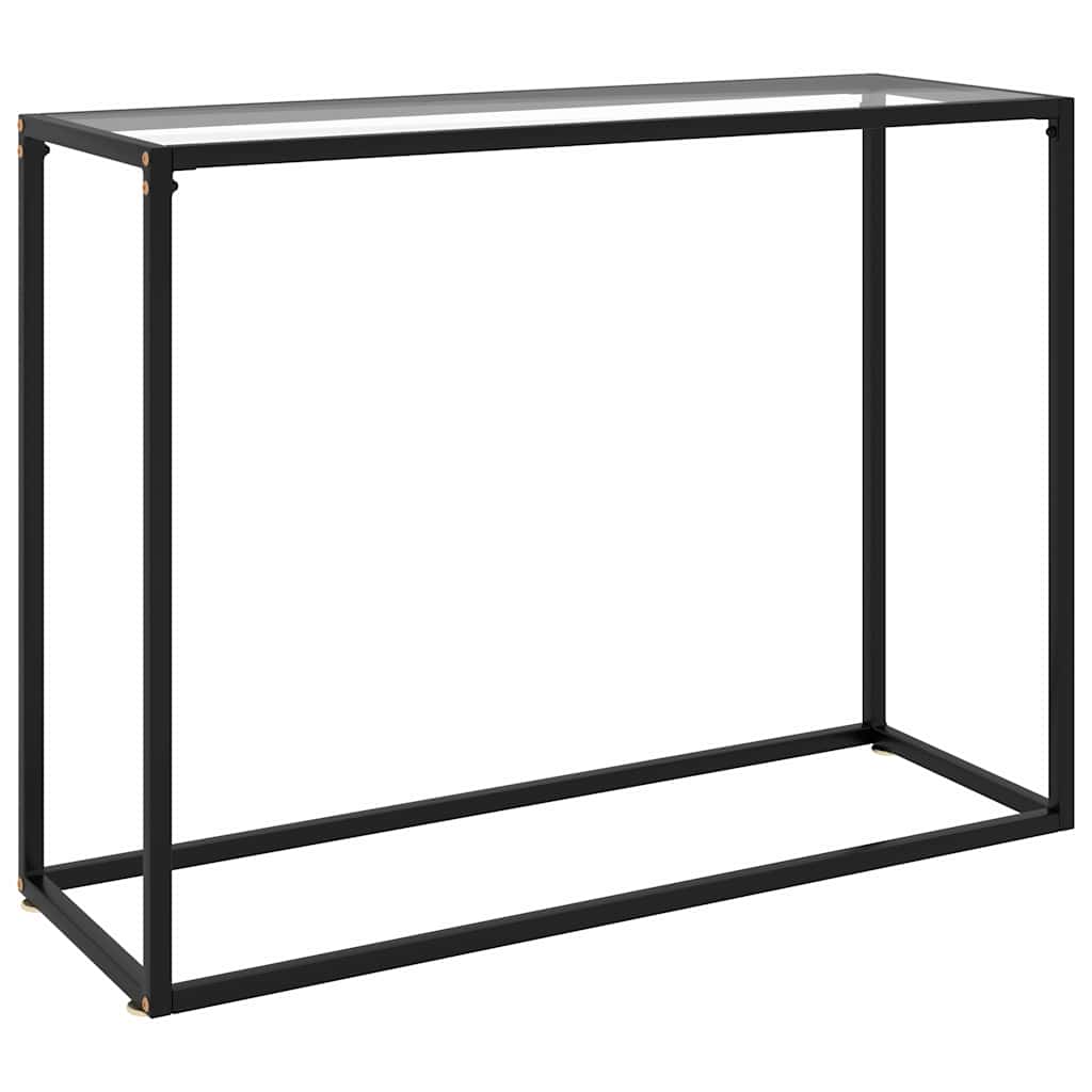 322811 vidaXL Console Table Transparent 100x35x75 cm Tempered Glass