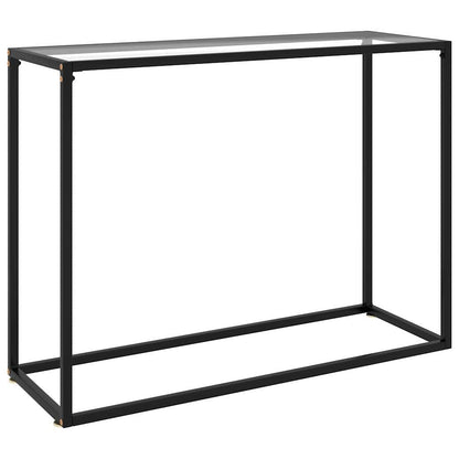 322811 vidaXL Console Table Transparent 100x35x75 cm Tempered Glass