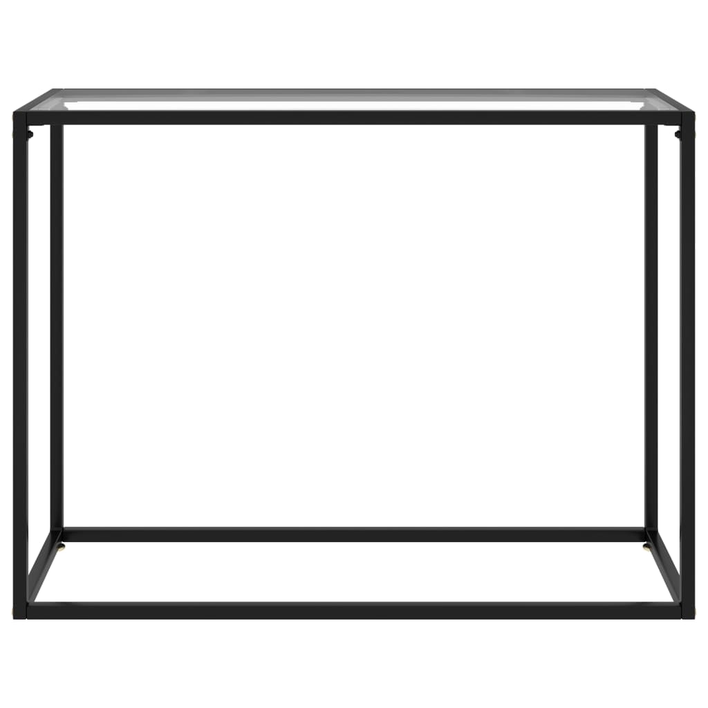 vidaXL Console Table Transparent 100x35x75 cm Tempered Glass