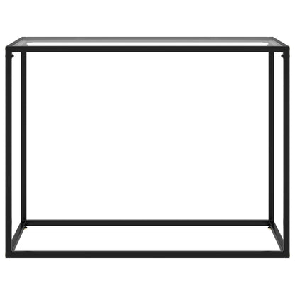 vidaXL Console Table Transparent 100x35x75 cm Tempered Glass