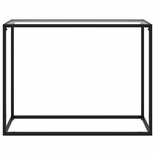 322811 vidaXL Console Table Transparent 100x35x75 cm Tempered Glass