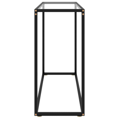 322811 vidaXL Console Table Transparent 100x35x75 cm Tempered Glass