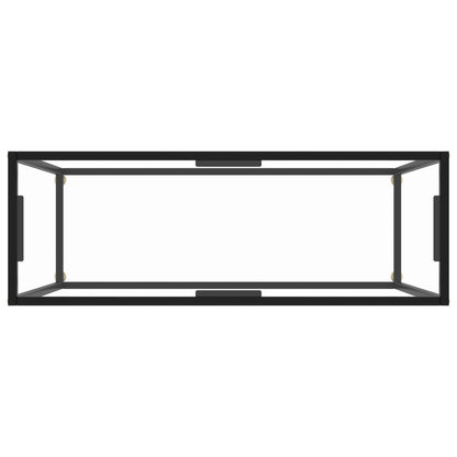 322811 vidaXL Console Table Transparent 100x35x75 cm Tempered Glass